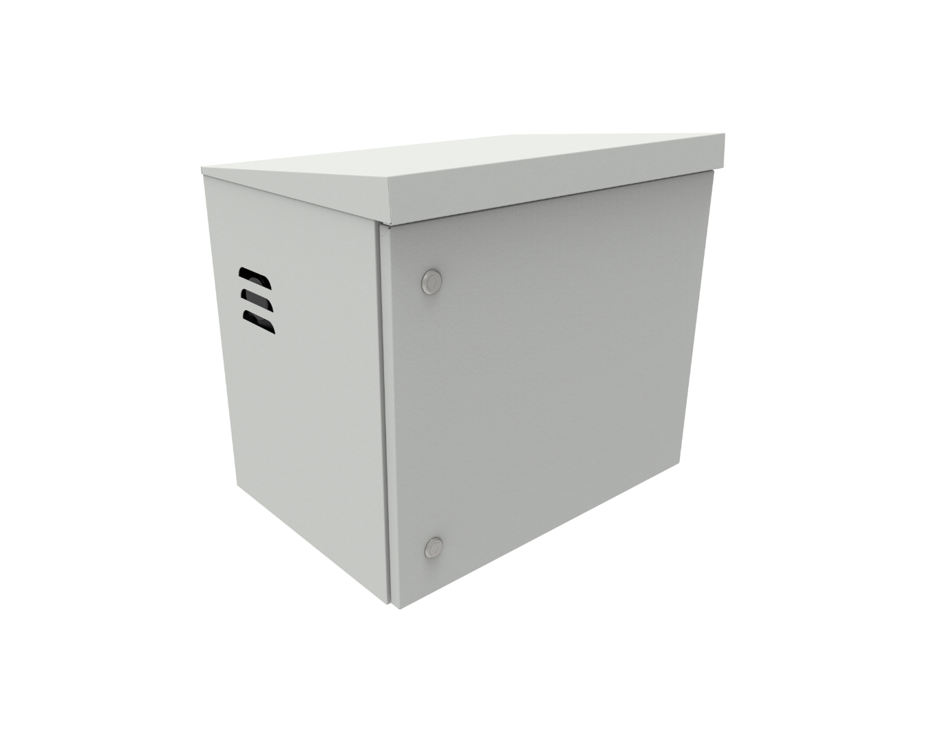 Outdoor cabinets - ventilated mast cabinet: SZM-590/530/430-P-19"-9U-S-R7035